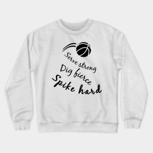 Volleyball Player Designer Shirt Crewneck Sweatshirt